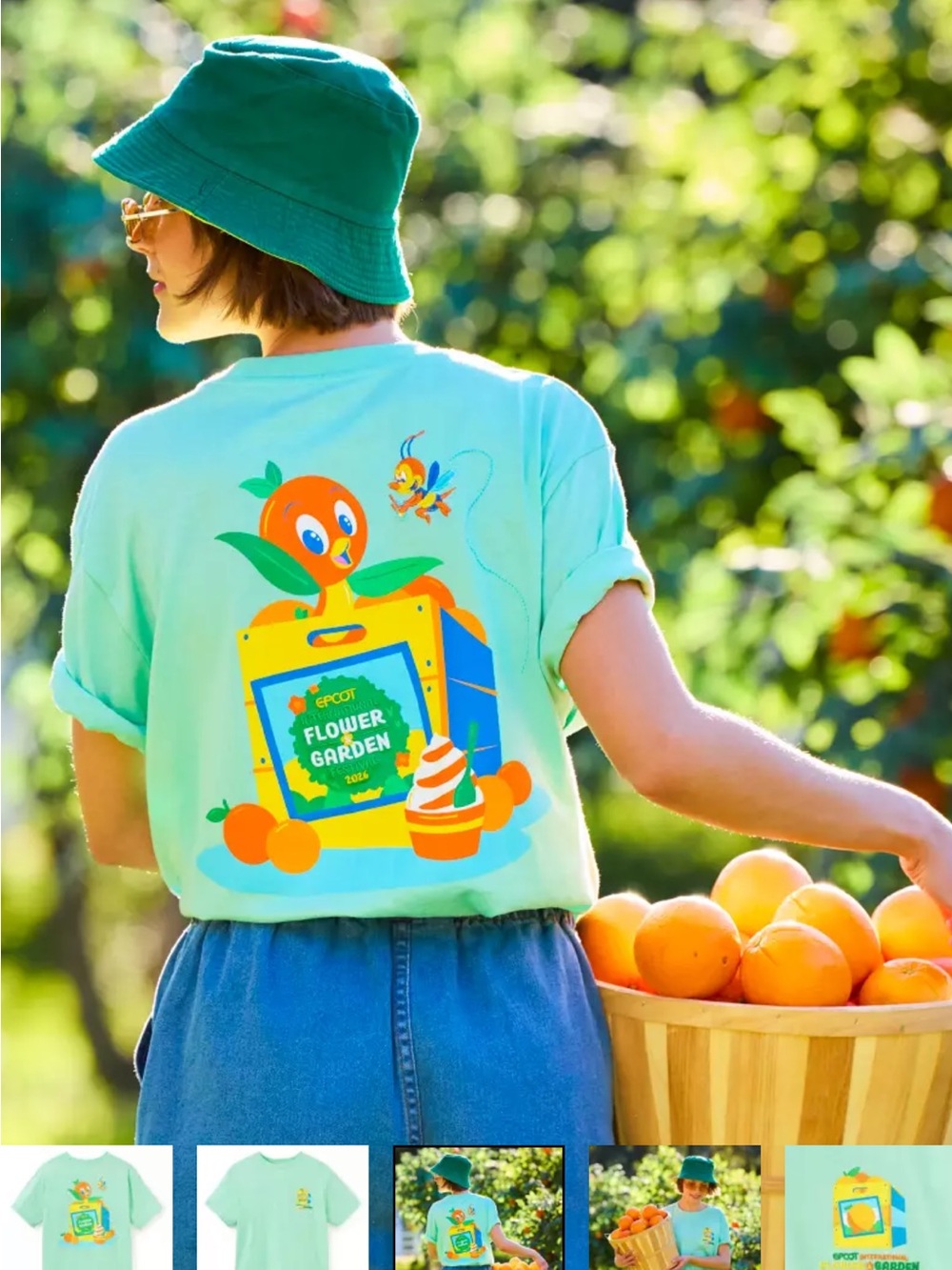 Disney Epcot 2026 Orange Bird Flower & Garden Tee